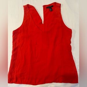Forever 21 Red Sleeveless Blouse